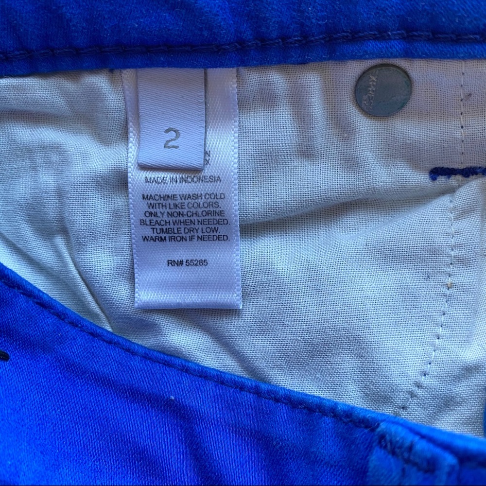 Express bright blue skinny jeans - Picture 6 of 6